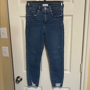 LOFT  Deep Blue Cropped Jeans